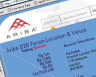 Ariba Case Study - Ariba web portal proves central to the success of B2B forum - Click here to read this case study