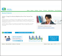 CA website screenshot
