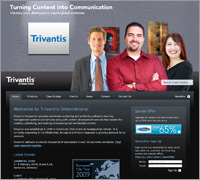 Trivantis website screenshot